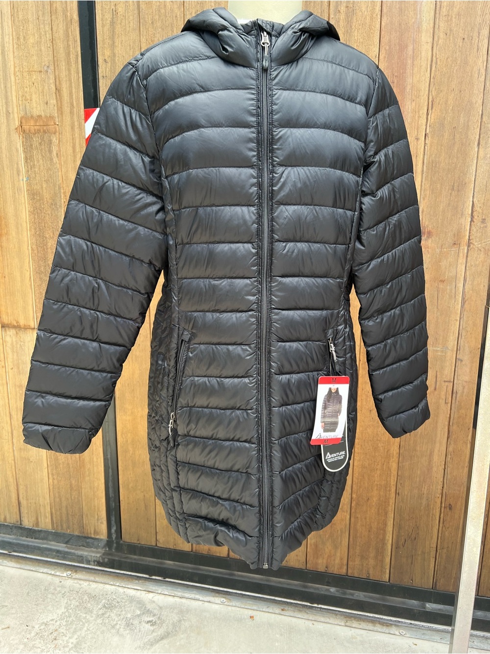 Aventure Black Quilted Puffer Jacket Womens size M brand new